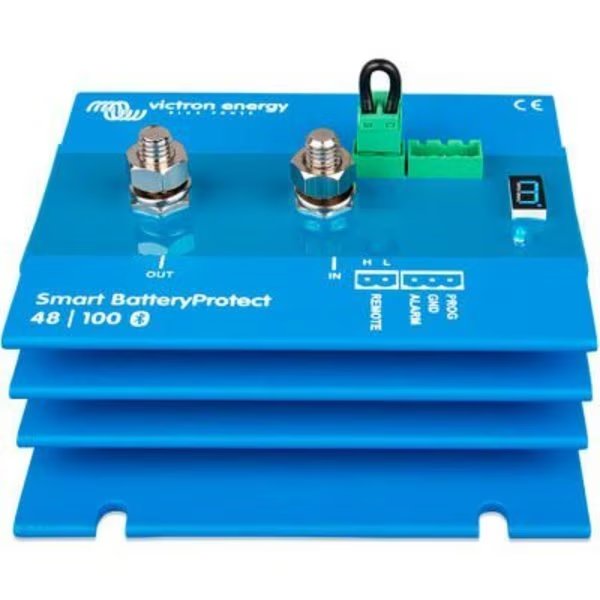 Victron Energy Smart BatteryProtect 48V-100A Bluetooth Enabled, Blue, Aluminum, Inverters R Us, Mfr#: BPR110048000